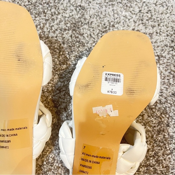 Braided Double Band Block Heel Sandals SIZE 7 - Picture 4 of 7